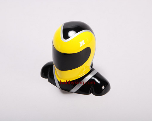 Fibreglass Pilot Modèle jaune et noir (Medium)