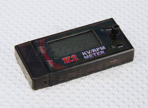 K2 kv / rpm avec compteur de vitesse du moteur d'ajustement