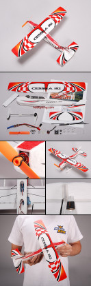 Micro 182 Light plane Kit PPE w / Motor & ESC