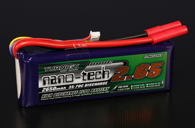 Turnigy nano-tech 2650mah 4S 35 ~ 70C Lipo Paquet