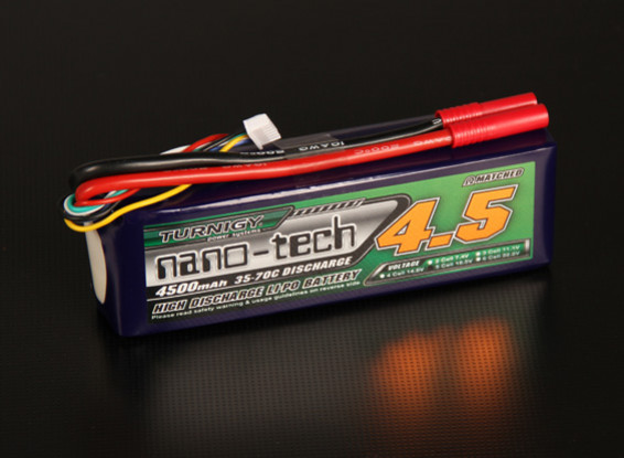 Turnigy nano-tech 4500mAh 5S 35 ~ 70C Lipo Paquet