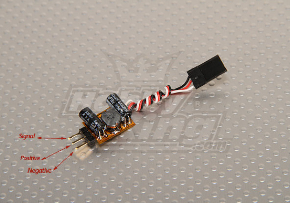 TURNIGY Voltage Booster pour servomoteurs et Rx (1S à 5V 1A)