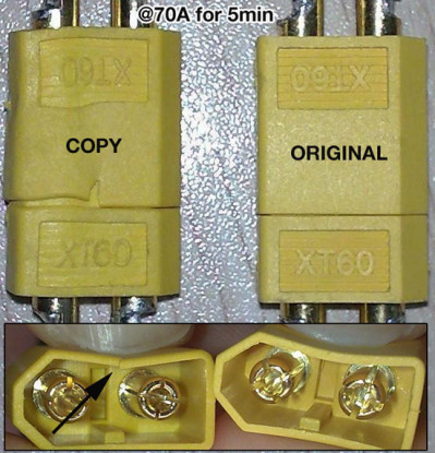 connecteurs XT60 Male VÉRITABLES * pas pour vendre *