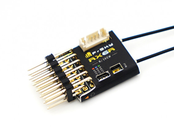 Frsky RX6R 2.4GHz ACCST 6/16CH Micro Receiver w/Telemetry and Smart Port (EU version)