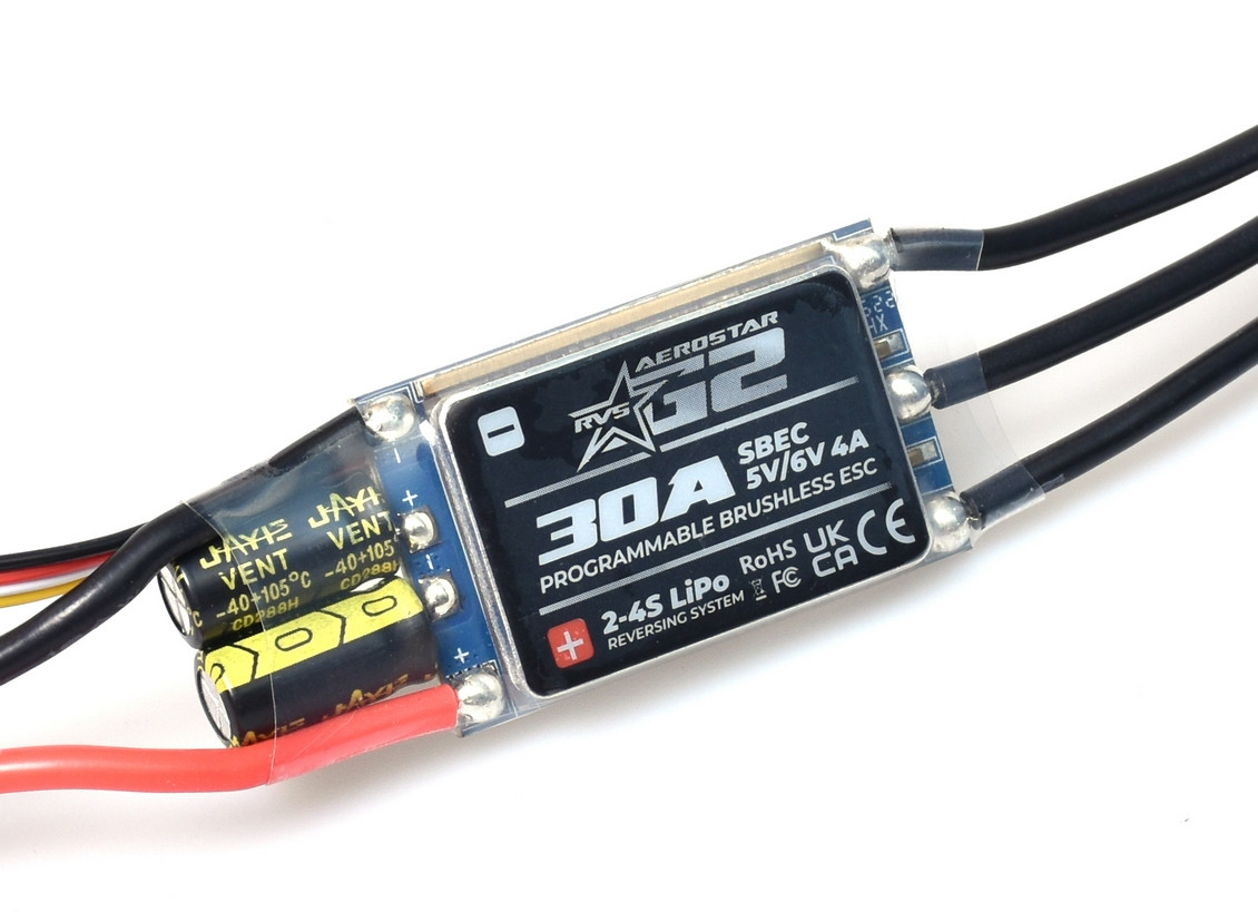 Aerostar RVS G2 32bit 30A (24S) Electronic Speed Controller w/Reverse