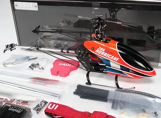 Gaui Hurricane 200 EP Helicopter 3D Deluxe Combo Rouge
