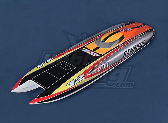 Genesis Offshore Twin Hull 1045mm en fibre de verre Hull Seulement