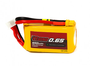 Rhino 650mAh 4S 50C Lipo Pack w/XT30