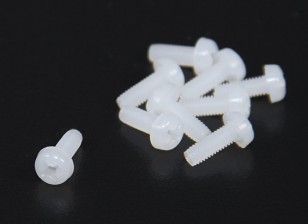 Nylon Vis Phillips Head M3x8mm (10pcs)