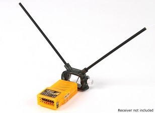 HobbyKing ™ Support réglable Récepteur double antenne 45deg (Pack 2)