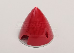 Nylon Spinner avec alliage Backplate 63mm Rouge