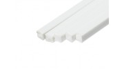ABS Square Rod 3.0mm x 3.0mm x 500mm White (Qty 5)