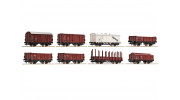 Roco/Fleischmann HO Scale 8 Piece Freight Wagon Set DB