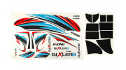 HobbyKing Bixler 2 EPO 1500mm - Replacement Decals (Blue/Red)