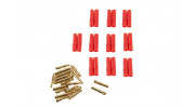  HXT 4mm Gold Plated Solder Type Connectors w/Insulated Housing (5 pairs)