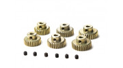 Turnigy 48DP 3.2mm Brass Pinion Gear Set 25/26/27/28/29/30T (6pcs)