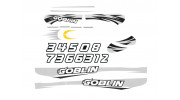 Durafly Goblin Racer 820mm Replacement Decal Set Pink/Blue/Black