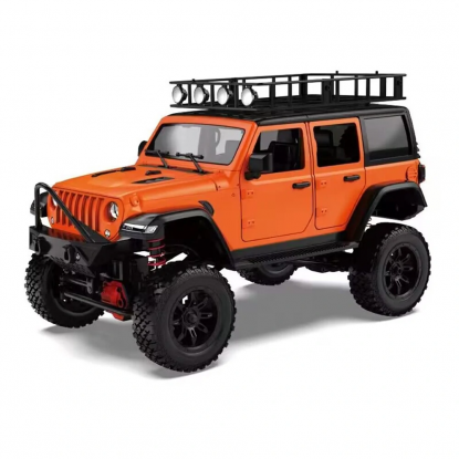 MNRC (RTR) MN128 1/12th Scale 2.4GHz 4WD Jeep Wrangler Off-Road Crawler w/LED Lights & Drag Brake (Orange)