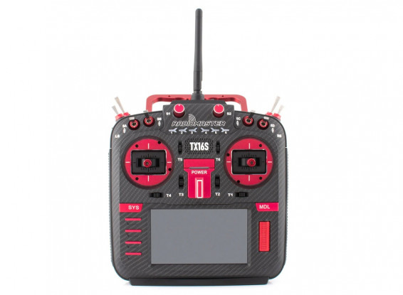 RADIOMASTER TX16S Max MKII (Red Edition) FCC 4-in-1 2.4GHz 16ch Multi-Protocol OpenTx RC Transmitter w/V4.0 Gimbals