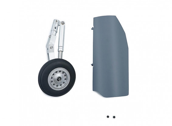 XFLY Alpha Jet (Grey) Replacement Oleo Strut w/Wheel & Left Gear Door 