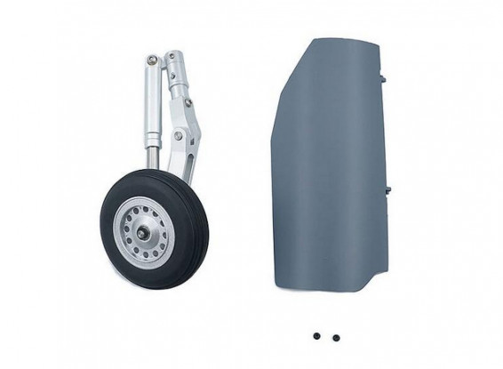 XFLY Alpha Jet (Grey) Replacement Oleo Strut w/Wheel & Right Gear Door