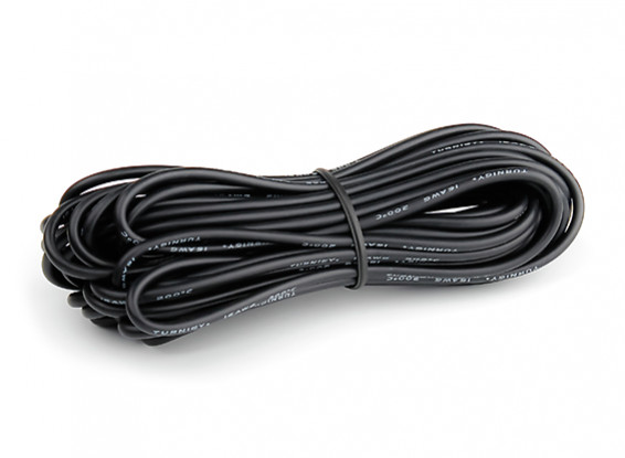 Turnigy High Quality 16AWG Silicone Wire 8m (Black)