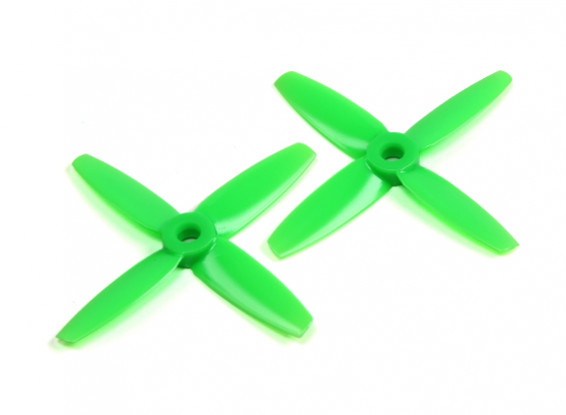 Gemfan 3035 Bullnose Polycarbonate 4 Blade Propeller Green (CW/CCW) (1 Pair)