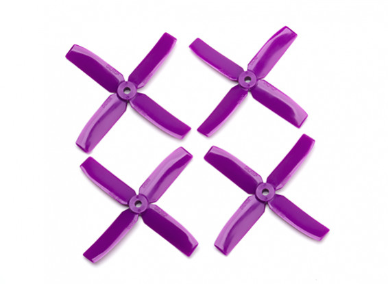 Dalprop Q4040 Bull Nose 4 Blade Propellers CW/CCW Set Purple (2 pairs)