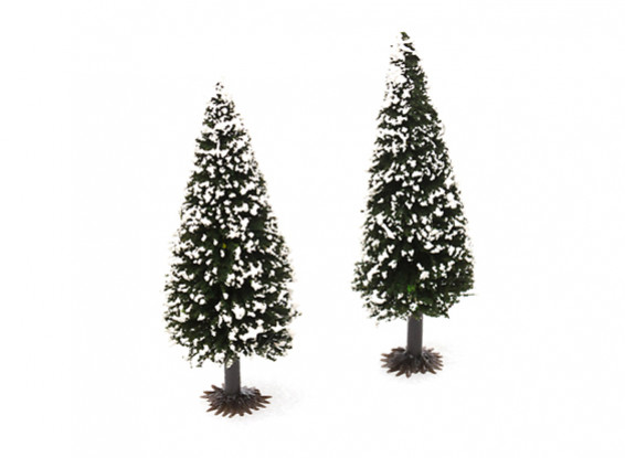 HobbyKing™ 90mm Scenic Model Fir Trees with Snow (2 pcs)