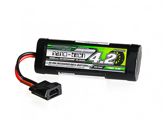Turnigy nano-tech 4200mAh 8.4V 7P 10C NiMH Battery Hump Pack w/Flat Connector