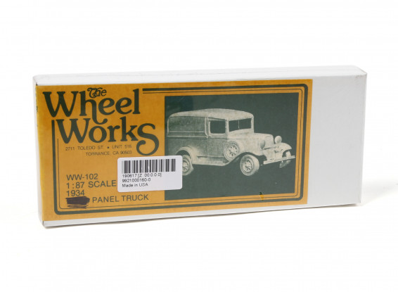 Micro Engineering HO Scale Wheel Works 1934 Ford Panel Truck Kit 1pc (96-102)