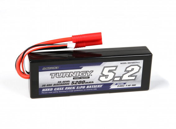 Turnigy 5200mAh 2S 30C Hardcase Pack (ROAR APPROVED)