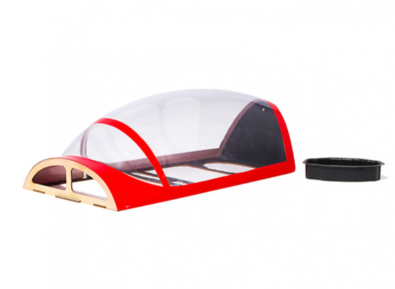 Kingcraft Pitts Special S-2B 1200mm - Replacement Canopy Set (Red)