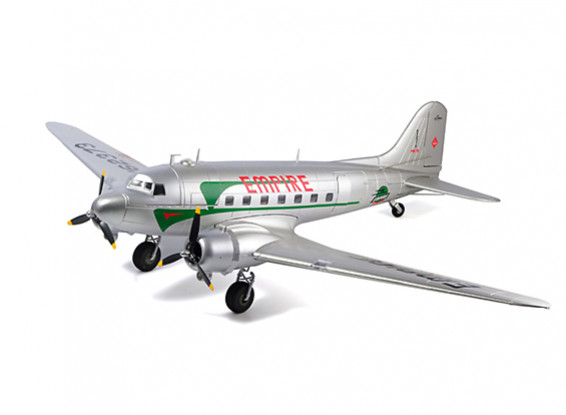 HobbyKing Empire Airlines DC-3 Airliner EPO 1600mm (63") (PNF) (Silver)