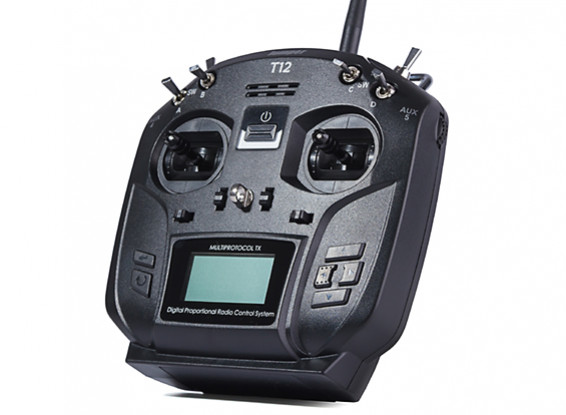 Jumper T12 V3 Transmitter w/JP4IN1 Multi Protocol Transmitter Module Mode 2 (Black) 1
