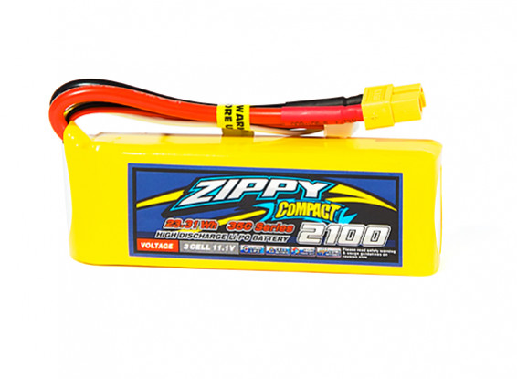 Zippy Compact 2100mAh 3S 35C Lipo Pack w/XT60