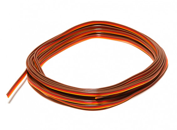 26AWG PVC Servo Wire 5mtr (Red/Brown/Orange)