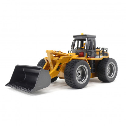 HUINA 1554 (RTR) 1:18 2.4GHz 9ch RC Front Loader w/Battery & Charger (Yellow)