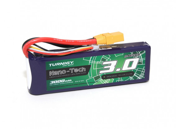 Turnigy Nano-Tech Plus 3000mAh 3S 70C LiPo Battery Pack w/XT90