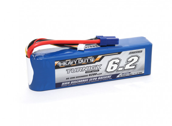 Turnigy Heavy Duty 6200mAh 3S 60C LiPo Battery Pack w/EC5