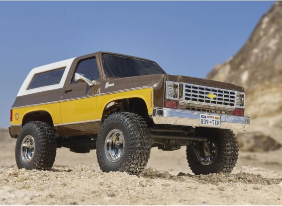 FMS (RTR) 1:24 FCX24 Chevrolet K5 Blazer (Brown/Yellow) 4WD Rock Crawler w/2-Speed Transmission, Tx, LiPo & Charger 