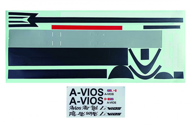 Avios Twin Otter Twin-Engine STOL Plane Replacement Decal Set