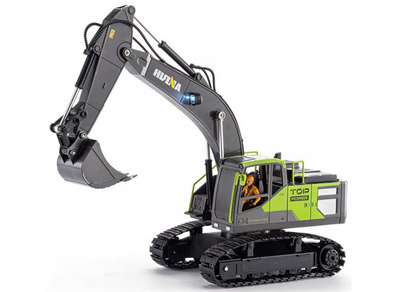 HUINA 1661 (RTR) 1:18 2.4GHz 9ch RC Excavator w/Battery & Charger (Green)