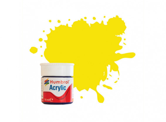 Humbrol 99 Lemon Matt - 14ml Acrylic Paint  AB0099
