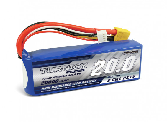 Turnigy-High-Capacity-20000mAh-6S-12C-Lipo-Pack-wXT90-Battery-9067000388-0
