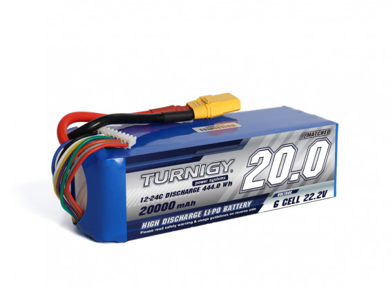 Turnigy-High-Capacity-20000mAh-6S-12C-Lipo-Pack-wXT90-Battery-9067000388-0