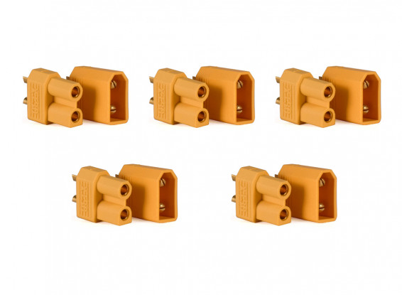 5 Pair XT30 Plug Connectors Male and Female