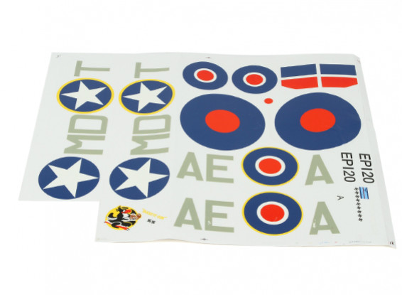 ETO (grün / grau) Spitfire ETO RAF UND USAAF Abziehbilder