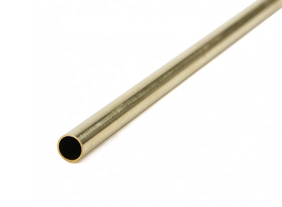 K&S Precision Metals Brass Round Tube 7mm OD x  0.45mm x 1000mm (Qty 1)
