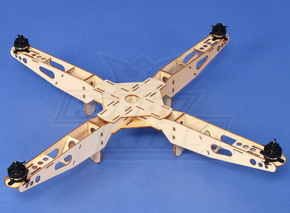 Hobbyking Mini Quadcopter Rahmen mit Motoren (550mm)